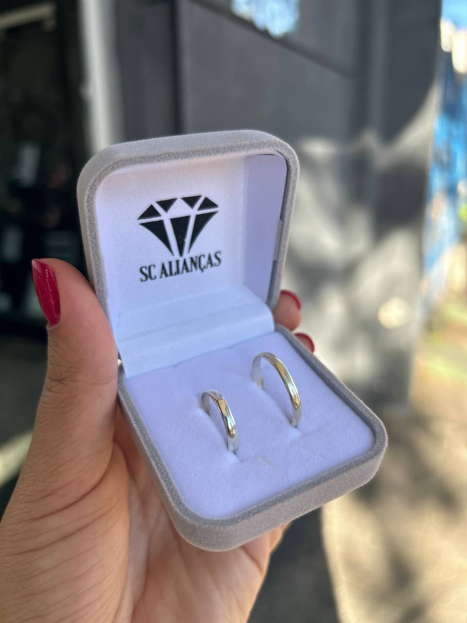 Alianças de Namoro Prata -  Bali 2 mm