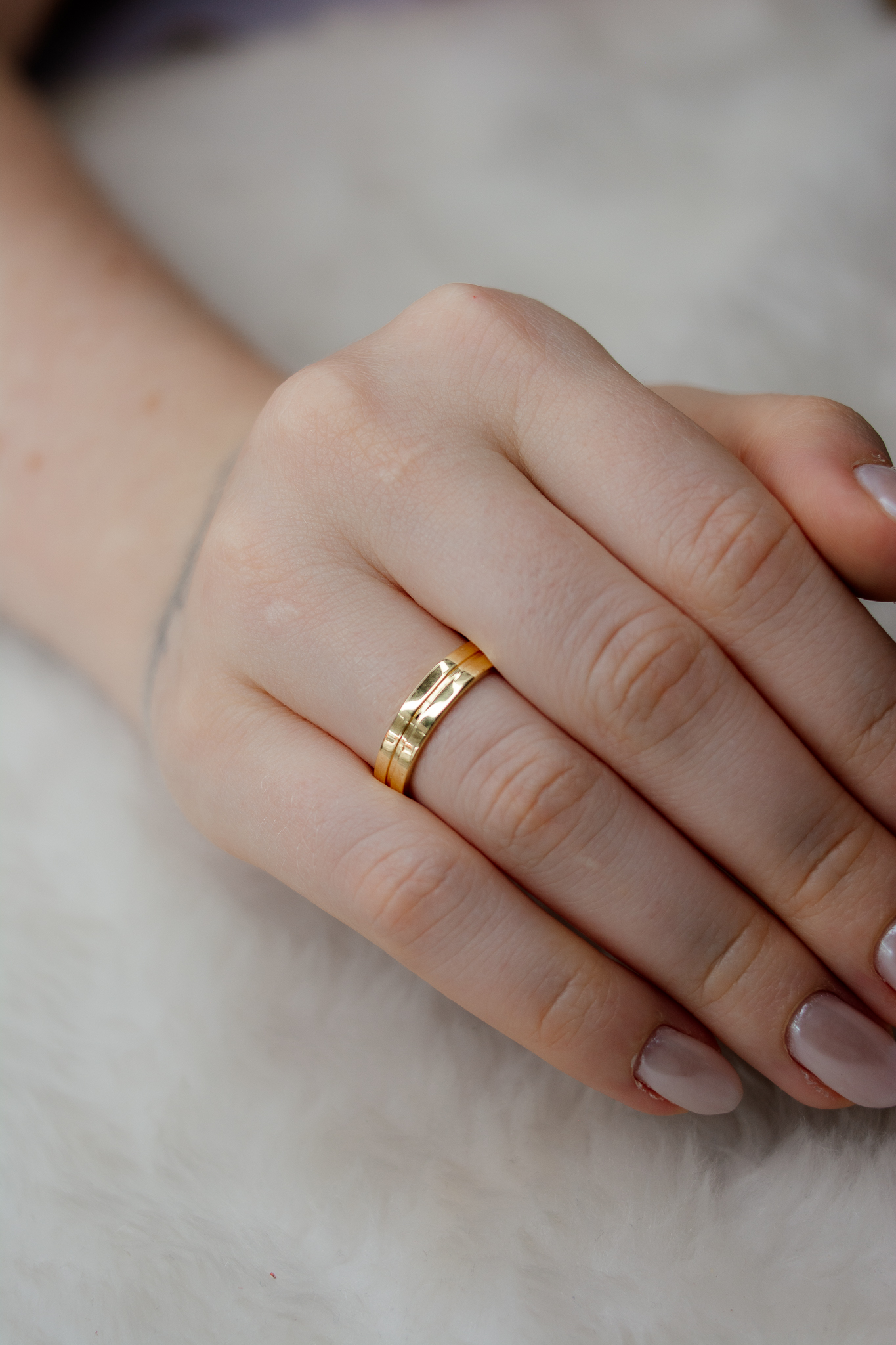 Aliança de Casamento Mali 4mm Ouro 18K
