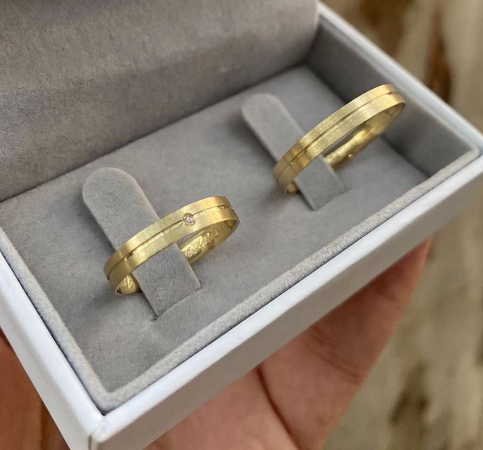 Aliança de Casamento Manhattan 3mm Ouro 18K