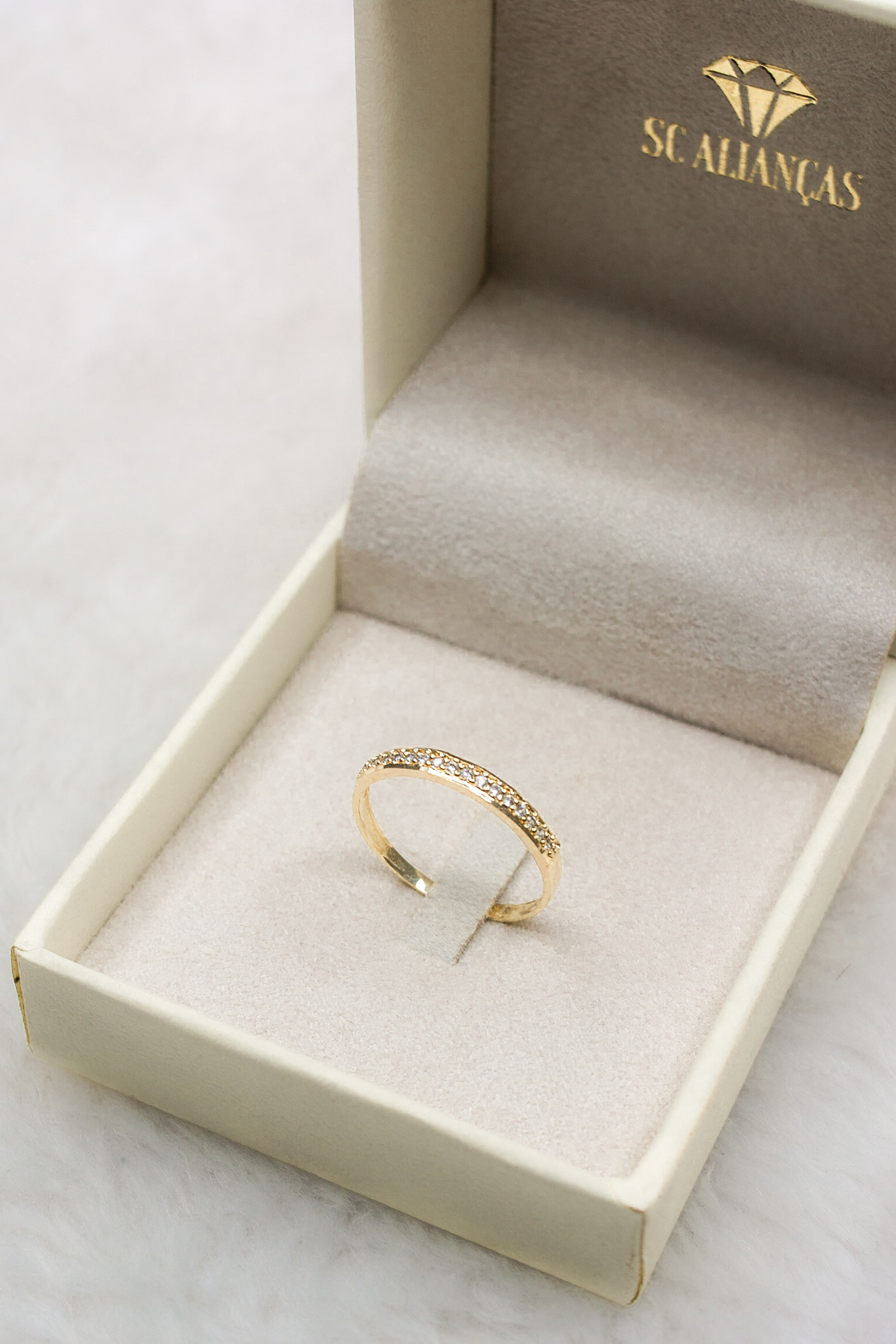 Anel aparador Louise - Ouro 18k