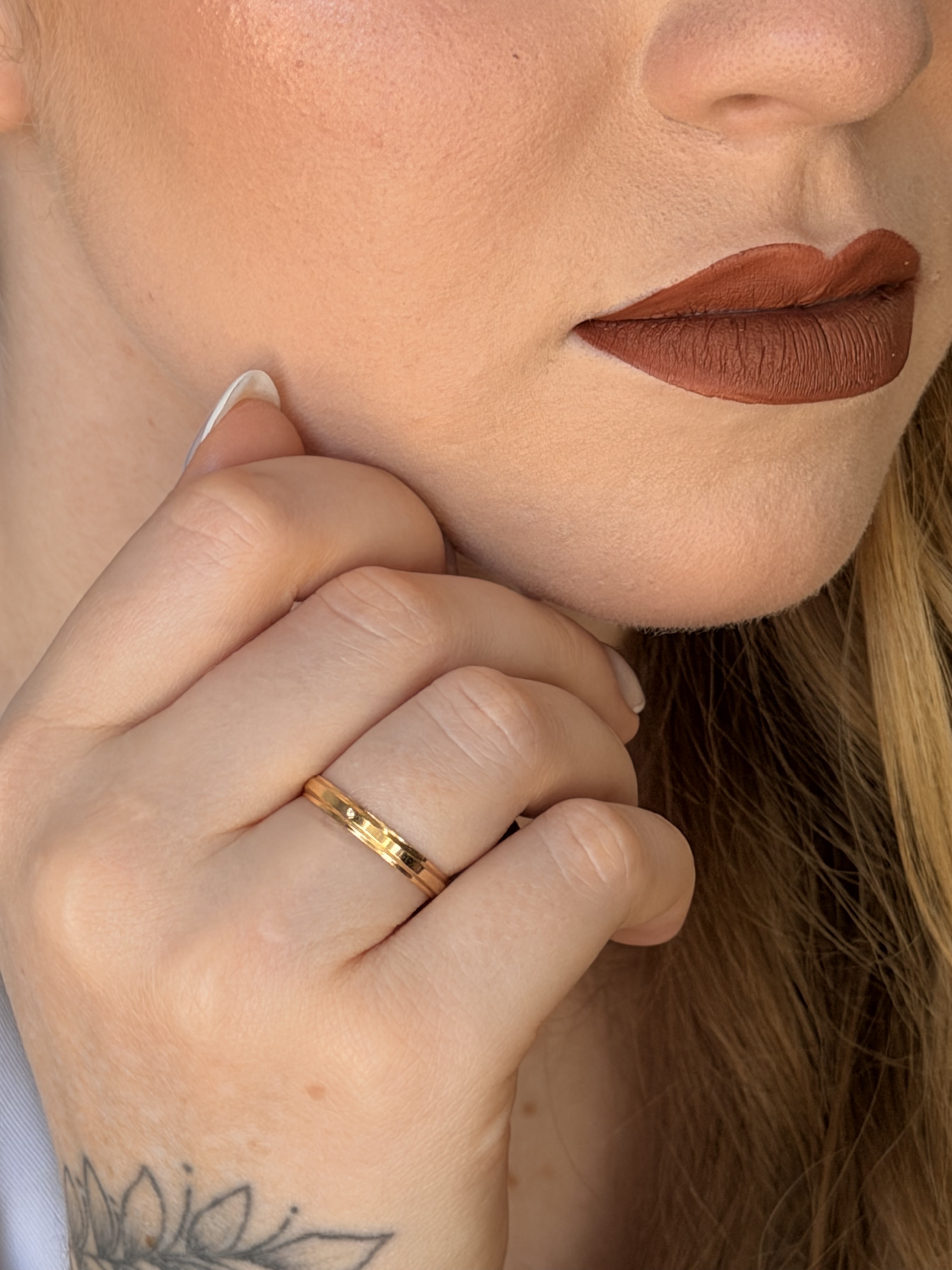 Alianças de Casamento Berlim 3mm Ouro 18K